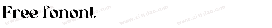 Free fonont字体转换